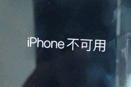 富源苹果服务网点分享锁屏界面显示“iPhone 不可用”如何解决 