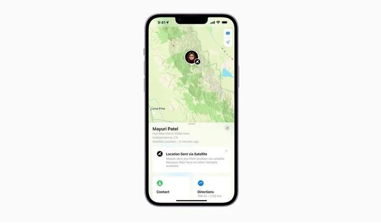 富源苹果14维修分享iPhone14系列中 FindMy功能通过卫星分享位置方法教程 